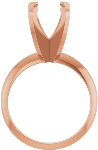 Sužadėtuvių Žiedas „Solitaire“ 585 Rožinis Aukso Oval 11mm x 9mm (2)