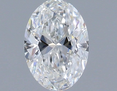 0.5 carat F-VVS2 Natūralus Oval Deimantas (1)