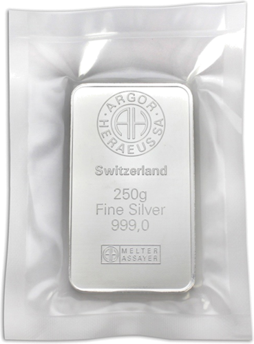 250 g Silver Bar .999 Argor-Heraeus (3)