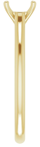 Sužadėtuvių Žiedas „Accented“ 14k yellow gold Square 4.5mm (4)
