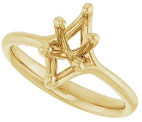 Sužadėtuvių Žiedas „Solitaire“ 14k yellow gold Marquise 10mm x 5mm (5)