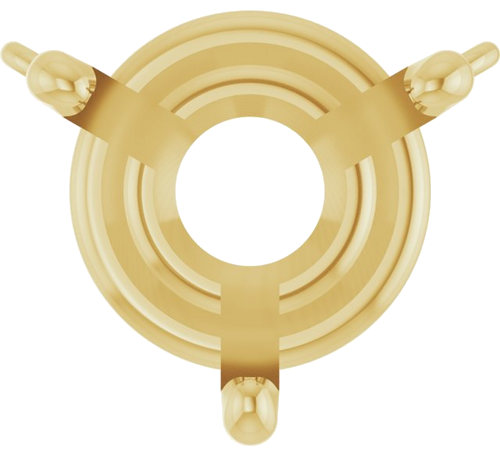 18K Yellow 8 mm Round 3-Prong Necklace Center (1)