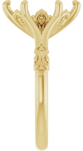 Sužadėtuvių Žiedas „Solitaire Split Shank“ 585 Geltonojo Aukso Marquise 12mm x 6mm (4)