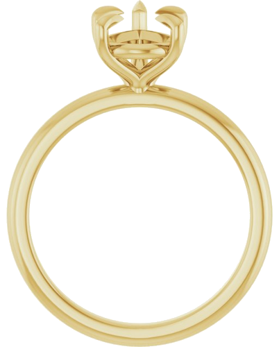 Sužadėtuvių Žiedas „Solitaire“ 585 Geltonojo Aukso Pear Shape 10mm x 7mm (2)