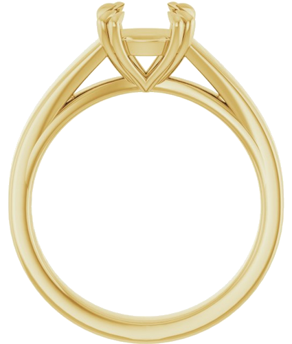 Sužadėtuvių Žiedas „Solitaire“ 585 Geltonojo Aukso Round 7.4mm (2)