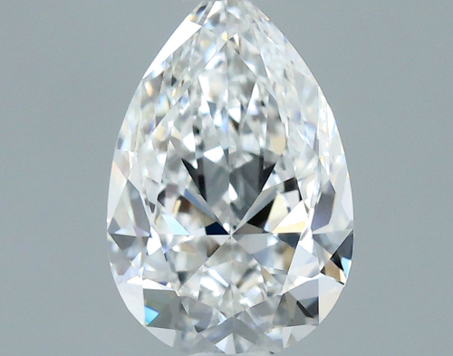 0.5 carat F-VVS1 Natūralus Pear Deimantas (1)