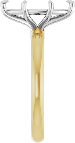 Sužadėtuvių Žiedas 585 Baltojo Ir Geltonojo Aukso Marquise 12mm x 6mm (4)