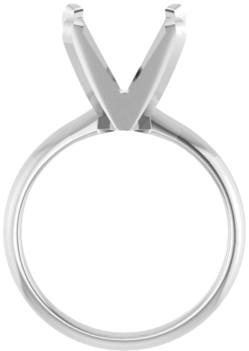 Sužadėtuvių Žiedas „Solitaire“ 14k white gold Round 11mm (2)
