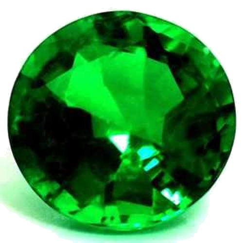 0.61 carat GREEN Round Smaragdas (1)