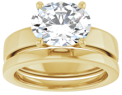 Sužadėtuvių Žiedas 14k yellow gold Oval 10mm x 8mm (8)