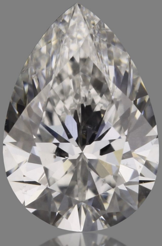 0.32 carat F-SI1 Natūralus Pear Deimantas (1)
