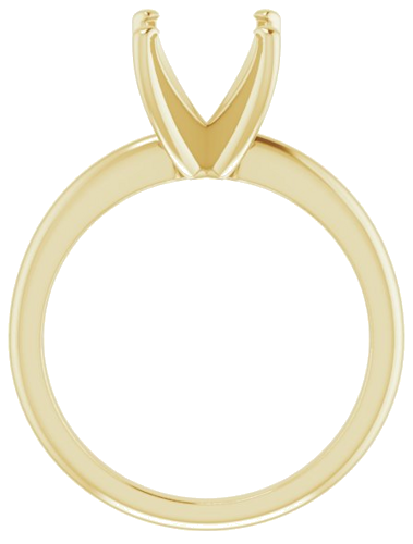 Sužadėtuvių Žiedas „Solitaire“ 585 Geltonojo Aukso Round 8.8mm (2)