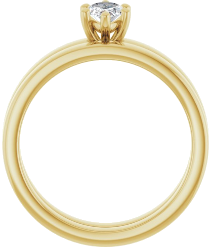 Sužadėtuvių Žiedas „Solitaire“ 585 Geltonojo Aukso Marquise 8mm x 4mm (7)