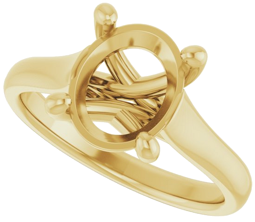 Sužadėtuvių Žiedas „Solitaire“ 10k yellow gold Oval 10mm x 8mm (5)