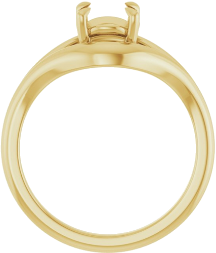 Sužadėtuvių Žiedas „Claw-Prong Solitaire“ 14k yellow gold Round 6.5mm (2)