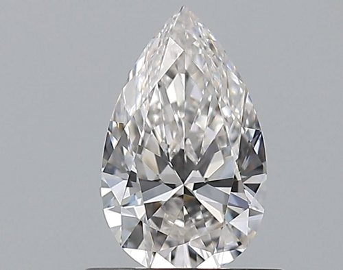 0.58 carat F-VVS2 Natūralus Pear Deimantas (1)