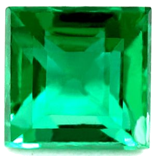 0.69 carat GREEN Square Smaragdas (1)