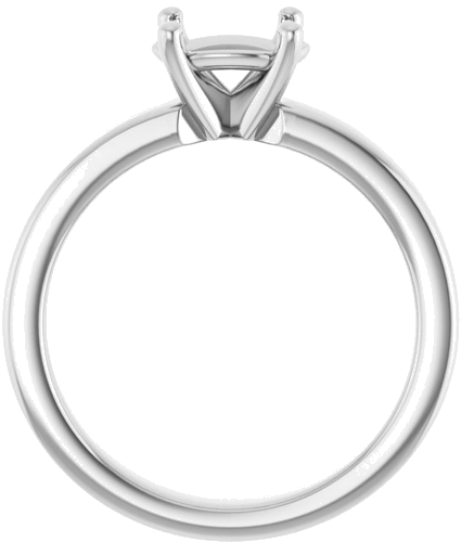 Sužadėtuvių Žiedas „Solitaire“ 585 Baltojo Aukso Oval 8mm x 6mm (2)