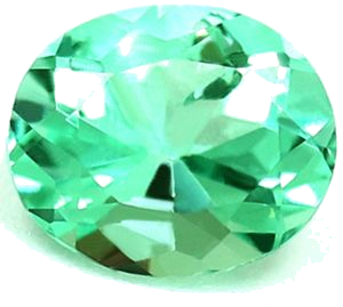 0.53 carat GREEN Oval Smaragdas (1)