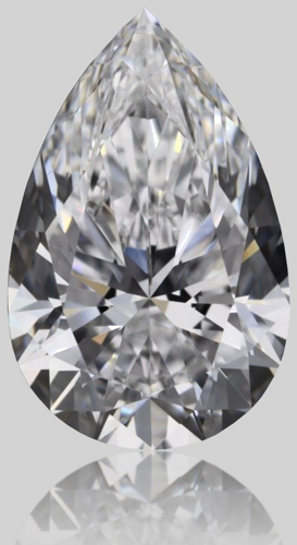 0.7 carat D-VS1 Natūralus Pear Deimantas (1)