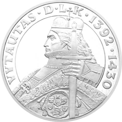 2000 Lithuania Vytautas 50 Litas Silver Coin (3)