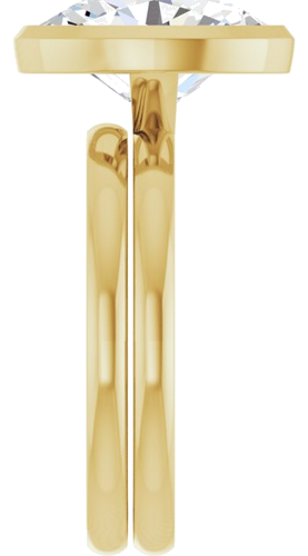 Sužadėtuvių Žiedas „Bezel-Set Solitaire“ 14k yellow gold Oval 11.5mm x 8mm (9)