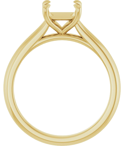 Sužadėtuvių Žiedas „Claw-Prong“ 10k yellow gold Square 5.5mm (2)