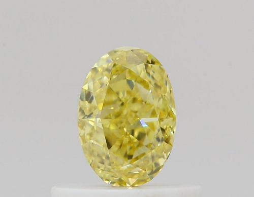 0.5 carat Fancy Intense Yellow-SI1 Natūralus Oval Deimantas (1)