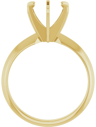 Sužadėtuvių Žiedas „Solitaire“ 585 Geltonojo Aukso Round 8.2mm (2)