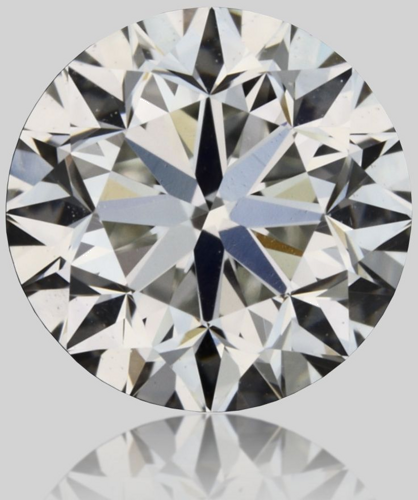 0.5 carat H-VVS2 GD cut Natūralus Round Deimantas (1)