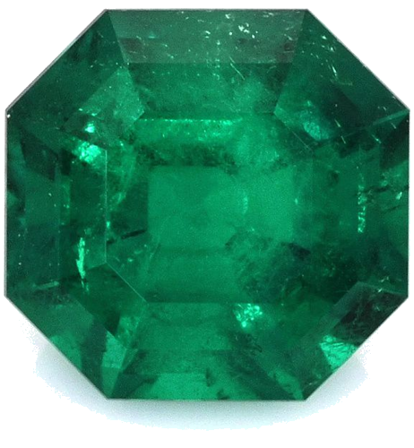 3.88 carat GREEN STEP cut Emerald Smaragdas (1)