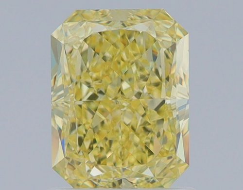 1.33 carat Fancy Yellow-VVS2 Natūralus Radiant Deimantas (1)