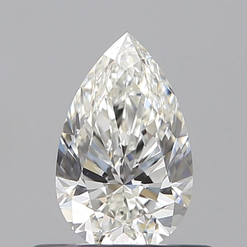 0.5 carat H-VVS2 Natūralus Pear Deimantas (1)
