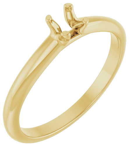 Sužadėtuvių Žiedas „Solitaire“ 10k yellow gold Round 4.1mm (1)