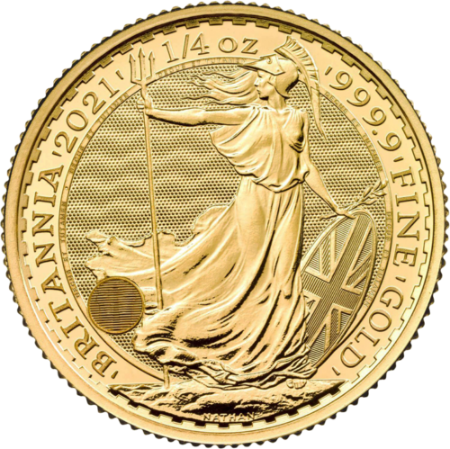 1/4 oz Britannia 2021 JK auksinė moneta (Naujas dizainas) (1)