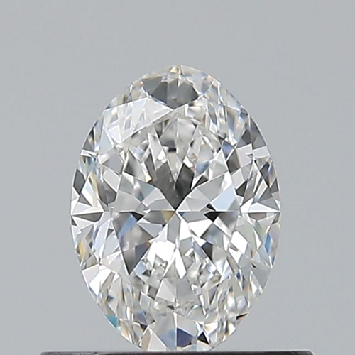 0.5 carat F-VVS2 Natūralus Oval Deimantas (1)