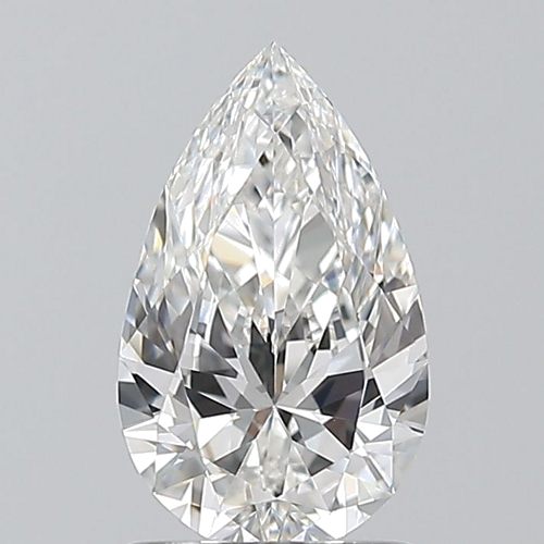 1.01 carat F-VVS2 Natūralus Pear Deimantas (1)