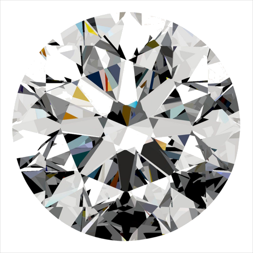 0.5 carat F-VVS2 Excellent cut Natūralus Round Deimantas (1)