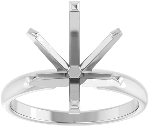 Sužadėtuvių Žiedas „Solitaire“ 14k white gold Oval 12mm x 10mm (3)
