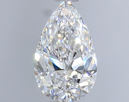 0.5 carat D-VS1 Natūralus Pear Deimantas (1)