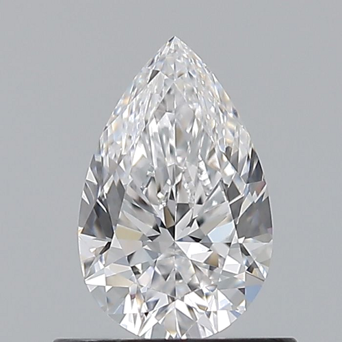 0.6 carat D-VS1 Natūralus Pear Deimantas (1)