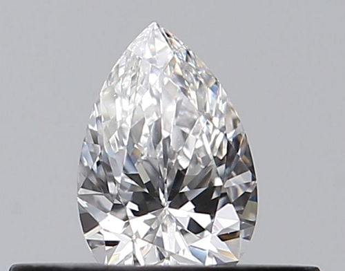 0.26 carat E-VVS2 Natūralus Pear Deimantas (1)
