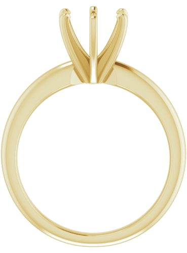 Sužadėtuvių Žiedas „Solitaire“ 585 Geltonojo Aukso Round 7.3mm x 7.7mm (2)