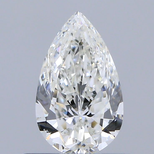 0.5 carat G-SI1 Natūralus Pear Deimantas (1)