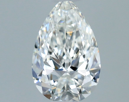0.4 carat F-VVS1 Natūralus Pear Deimantas (1)