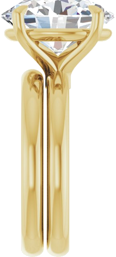 Sužadėtuvių Žiedas „Claw-Prong Euro Shank“ 14k yellow gold Oval 13mm x 11mm (9)