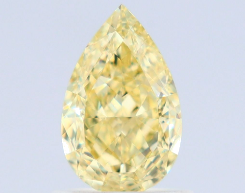 1.01 carat Fancy Yellow-VS2 Natūralus Pear Deimantas (1)
