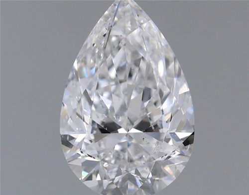 0.66 carat D-SI2 Natūralus Pear Deimantas (1)