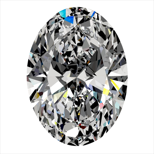 0.35 carat F-IF Natūralus Oval Deimantas (1)