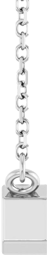 Pakabukas „Solitaire“ 14k white gold Emerald 6mm x 4mm (3)